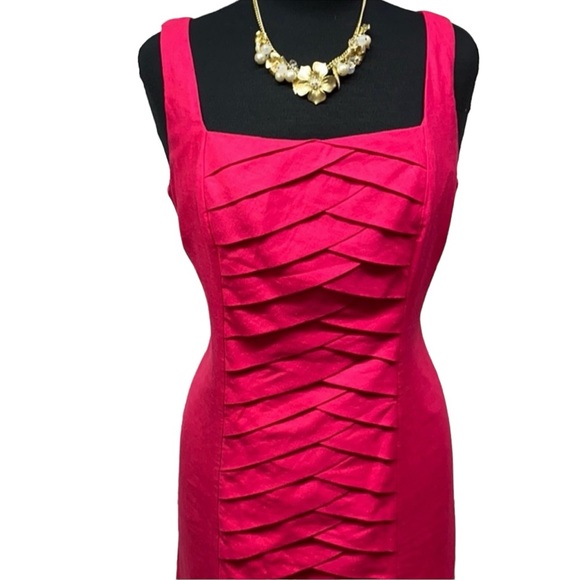 Linen Fishtail Design New Directions Dress - Picture 3 of 7